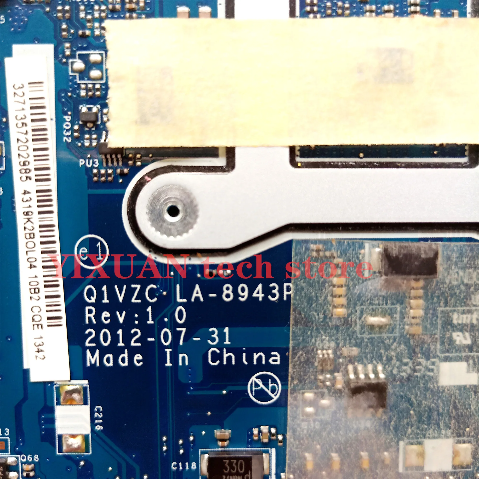 Q1VZC LA-8943P для acer Aspire C710 V5-131 Материнская плата ноутбука 1007 Процессор NB. M8911.004 NBSH7110023 Q1VZC LA-8943P полностью протестирована