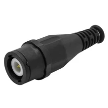 Cleqee P7001 5 мм BNC Q9 мужской разъем, BNC Q9 мужской адаптер Черный