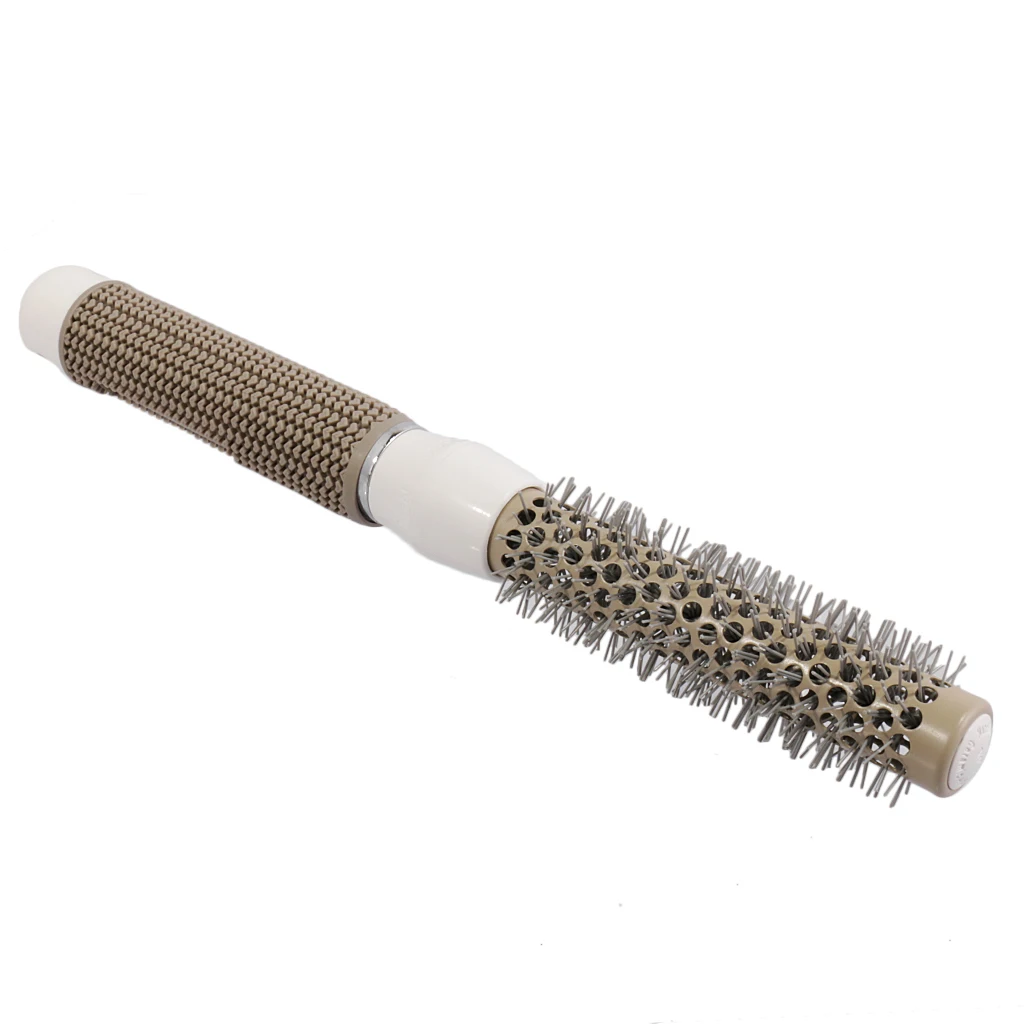 Salon Styling Hair Brush Curly Hair Small Round Brush Grey Comb Hairbrush