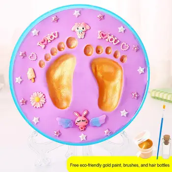 

Baby Hand Footprint Makers Infant 4 types 3D Fingerprint Makers Modeling Inkpad Clay For Newborns DIY Kits Toys Gifts Sets