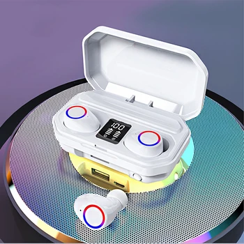 

Wireless headphones earphone Bluetooth M12 TWS 3500mAh case Flashlight Headset LED Display IPX5 Waterproof Touch control Earbuds