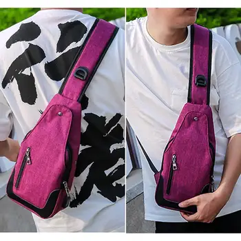 

Oxford Cloth Polyester Bank Card Chest Knapsack Unilateral Shoulder Backpack Shopping Satchel Tourism Luggage Bags