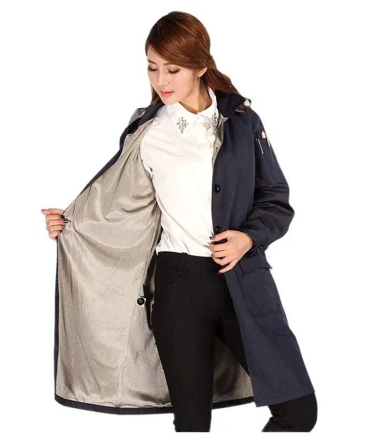 Рисунок 2 - Женское Двухслойное пальто из серебристого