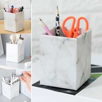 

Newly Desk Organizer Pen Holder Stationery Container Pencil Storage Box for Office Home BN99