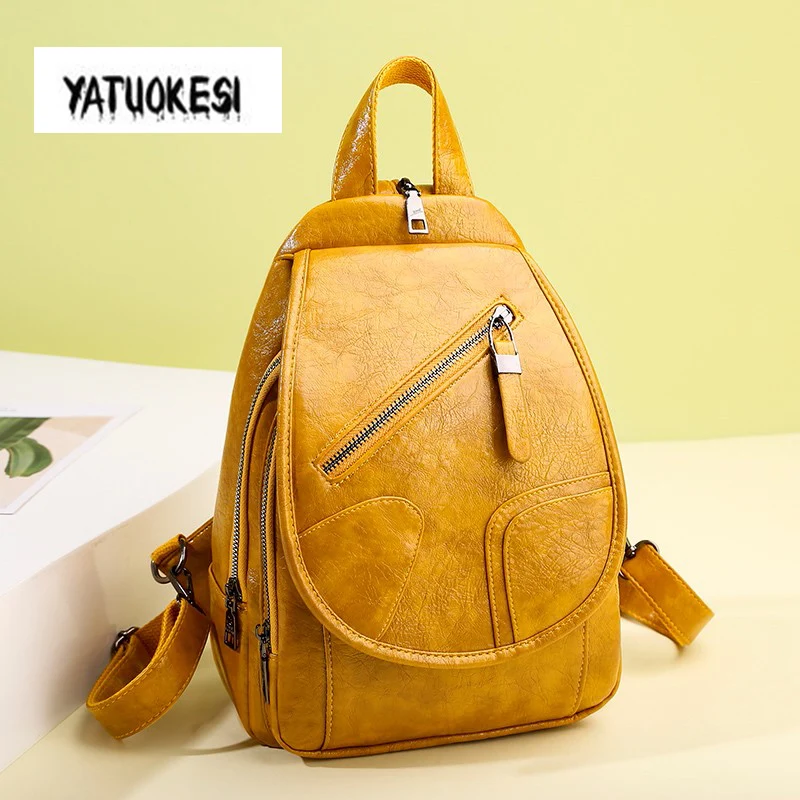 

2020 Luxury Women Backpack 3 Multifunctional Fashion Backpack Large Capacity High Quality PU Leather Student School Backpack