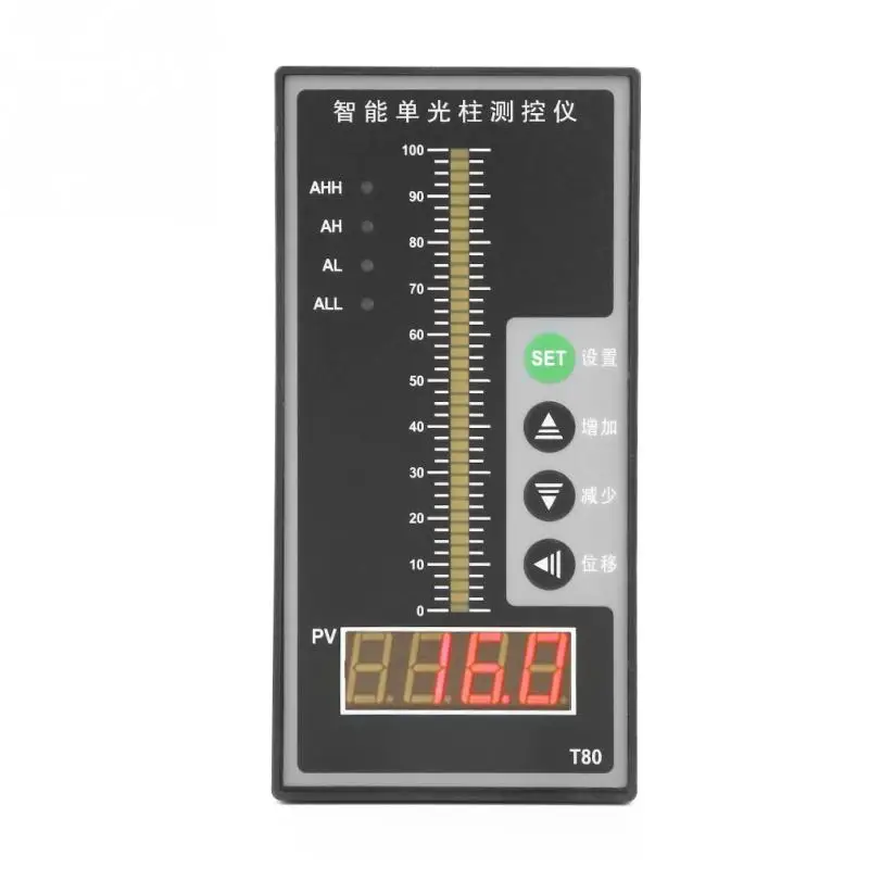 Intelligent Pressure Controller Light Column Display 4-20MA Level Transmitter Water Level Display Liquid Level Measuring Tools