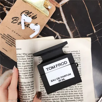 

Stereo cologne bottle silicone earphone skin case bluetooth wireless headphone protective case for AirPods 1 2 3 pro