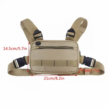 

New outdoor Tactical Men Women Shoulder Bags Fashion Chest Rig Bag Hip Hop Adjustable Crossbody Bags Functional Waist Packs
