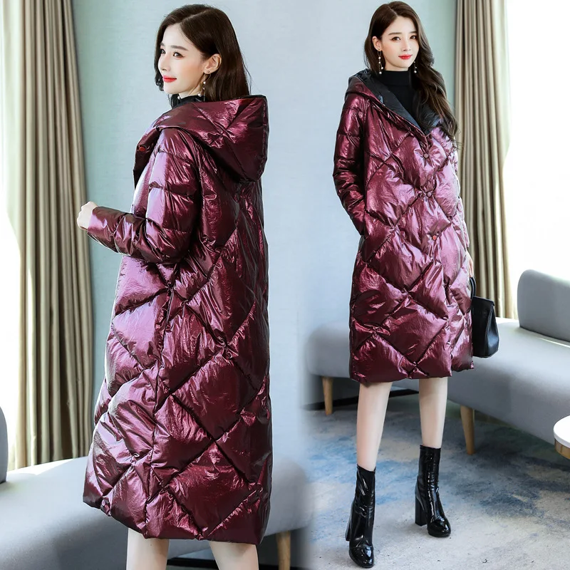 

Cotton-padded Clothes/Cotton Coat Warm Mid-length Long Sleeve Elegant Versatile 2019 Winter Slimming