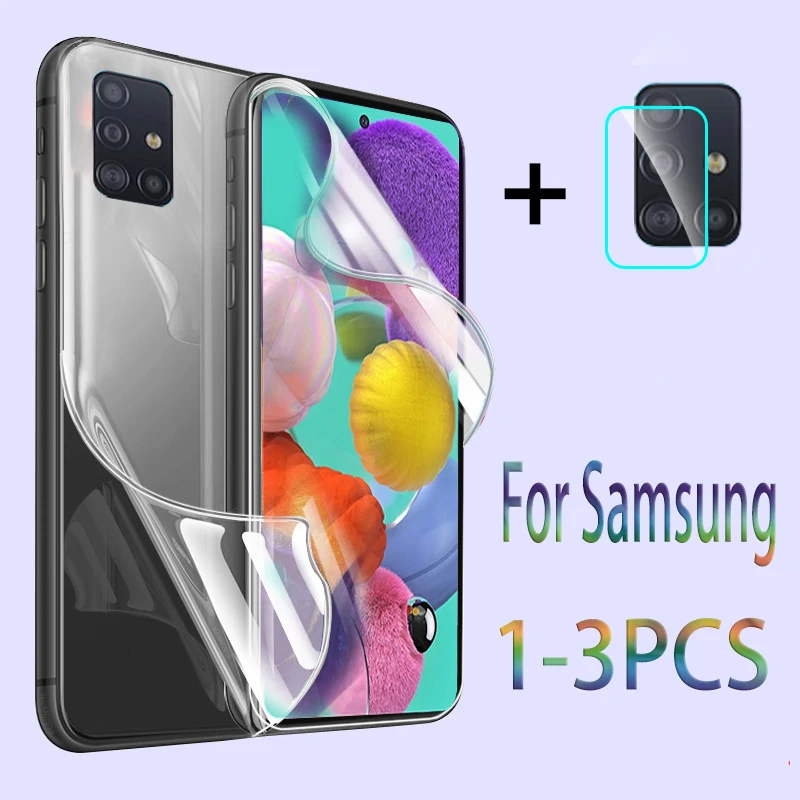 1 3 шт. Гидрогелевая пленка для Samsung Galaxy A21s A51 A71 note 20|Защитные стёкла и плёнки| |
