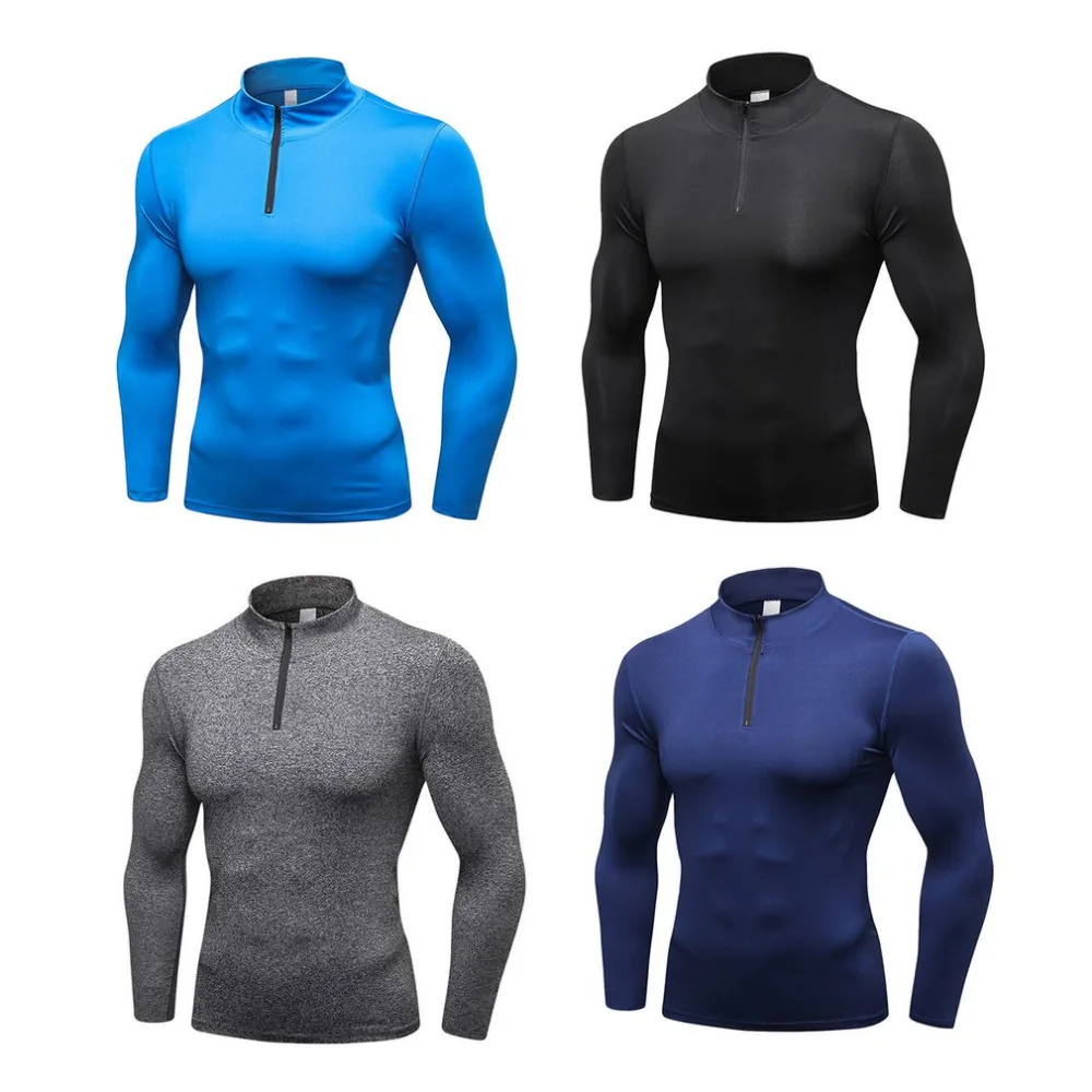 

Men's Compression Top Fast Dry Sweater Thermal Wintergear Fleece Compression Baselayer Long Sleeve Under Top T Shirts