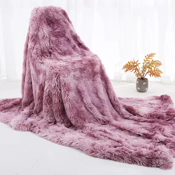 

3pcs/set Fluffy Blanket with Pillow Cover Warm Soft Fleece Blanket for Children Adult JS22