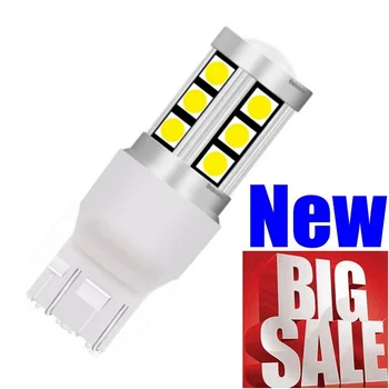 

1Pcs 2019 New T20 7443 W21/5W 3030 LED Car Tail Brake Bulbs Turn Signal Lamps Auto Daytime Running Lights Red White Amber Yellow