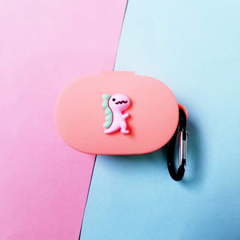 Милый мультяшный чехол для наушников с крючком для Xiaomi Redmi AirDots чехол, беспроводной Bluetooth чехол для наушников s - Цвет: 10