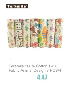 Teramila хлопок ткани метров 50x160 см животных мультфильм дизайн Telas DIY Лоскутная Ткань Ремесло Tissus Qulits Швейные простыни