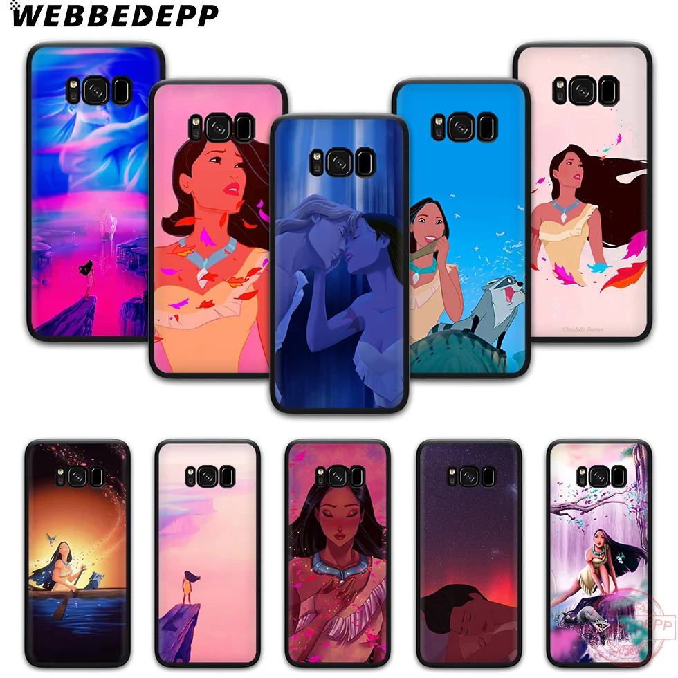 

WEBBEDEPP Pocahontas TPU Phone Case for Samsung S6 S7 edge S8 S9 S10 Plus S10e Note8 9 note 10 Plus