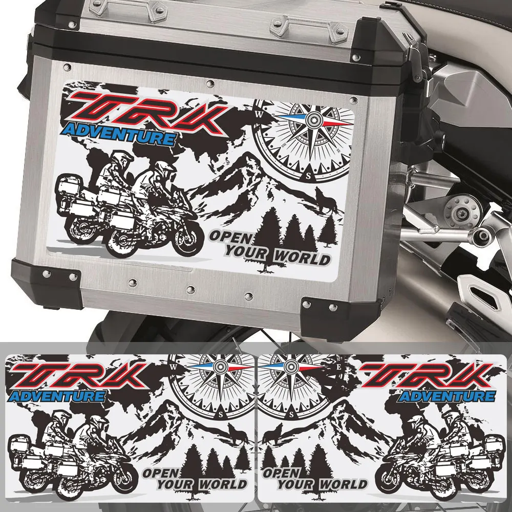 Для Benelli TRK502 502 TRK X TRK521 ADV наклейки Наклейка алюминиевая коробка корзины чемодан седельная сумка боковой задний Чехол TRK мотоцикл