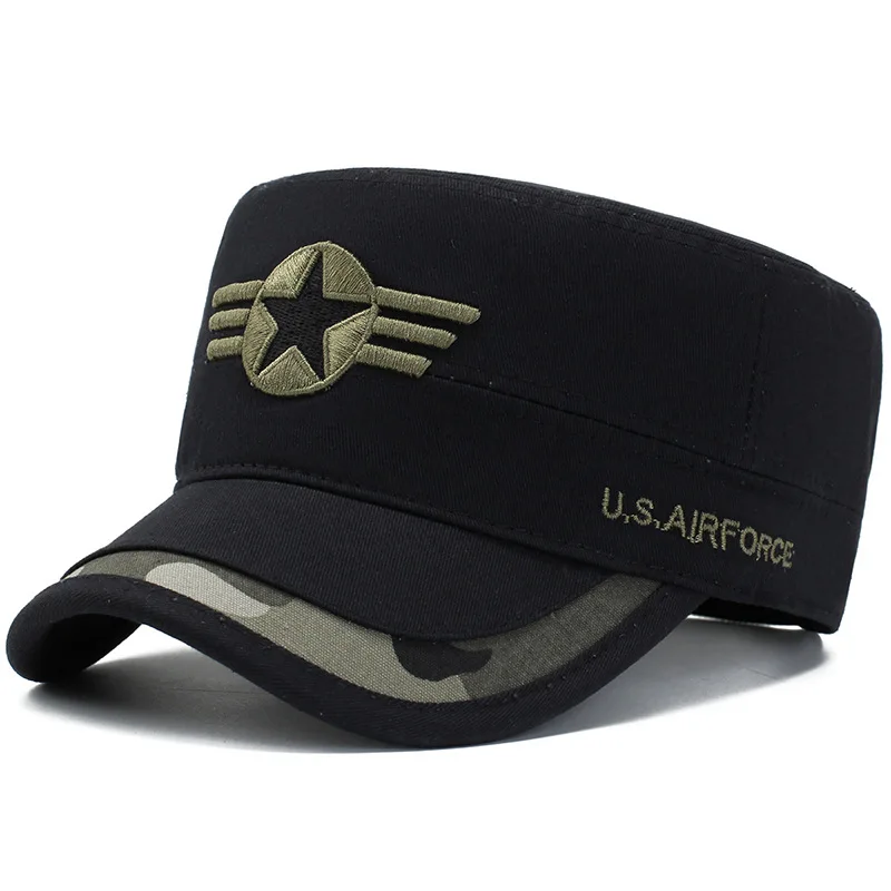 

Spring And Autumn Men Flat Cap Korean-style Fashion Outdoor Brim Hat Sun-resistant College Style Alpine Cap Europe And America M