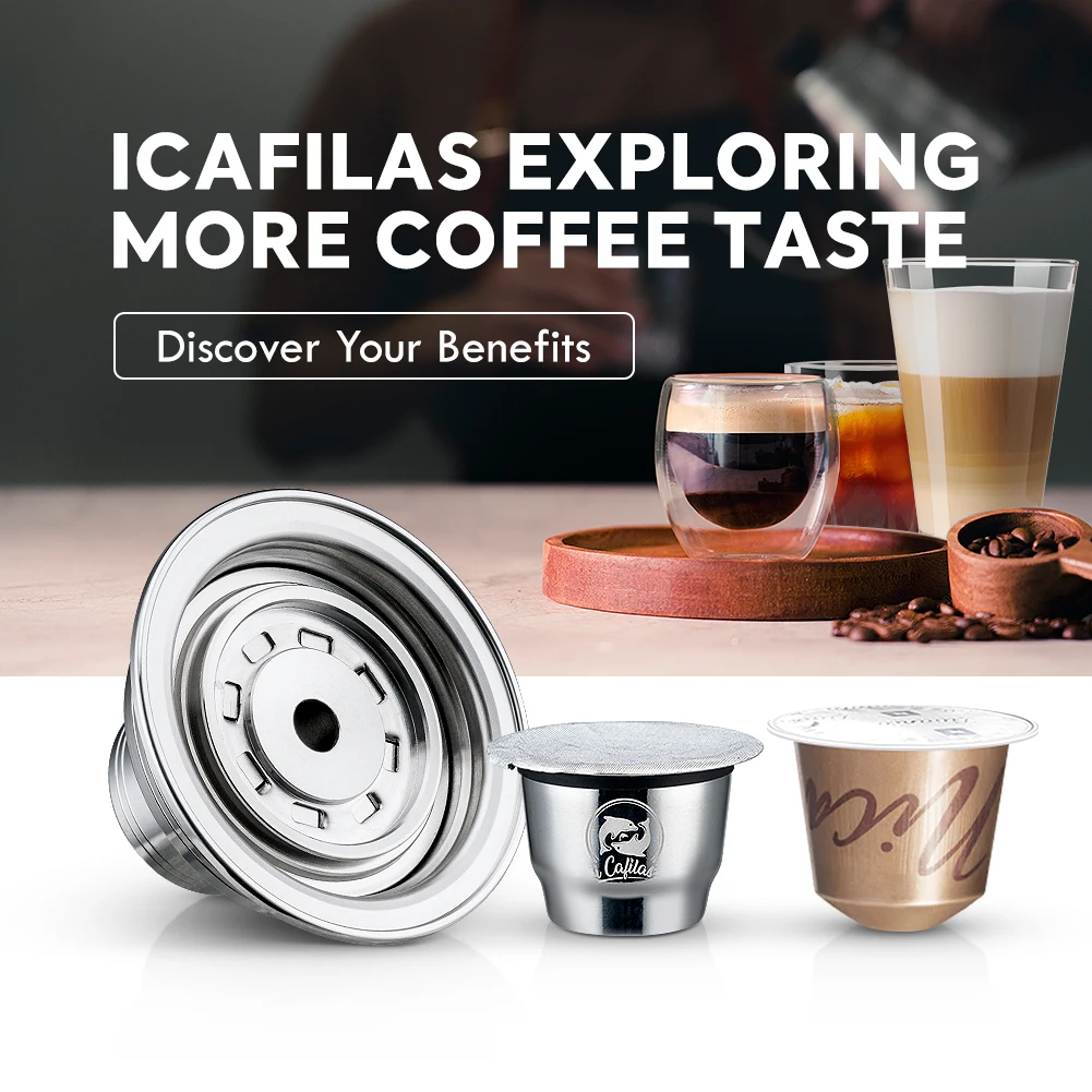 Icafilas Per Nespresso Converti Capsule Originali In Capsule Di Vertuoline Adattatore Per Caffettiera Espresso Riutilizzabile