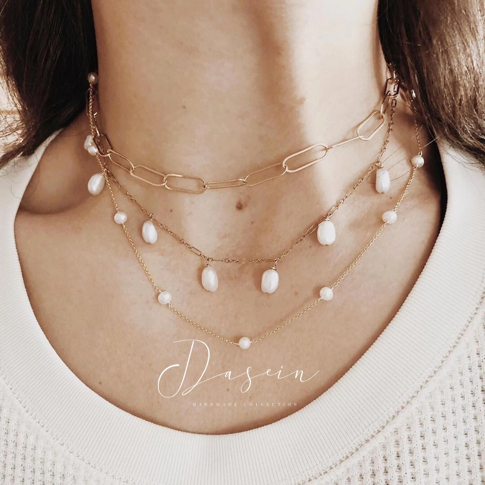 Freshwater Pearl Choker 14k Gold Filled Star Sign Necklace Pearl Short Necklace Choker Pearl Necklace Gold Plated 41cm For Women Chain Necklaces Aliexpress