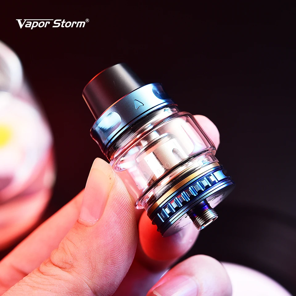 Vapor Storm Trip Atomizer 0.2ohm Mesh Coil Sliding Top Fill Tank Organic Cotton 2ml6ml 200W Electronic Cigarette Vape Tank (18)