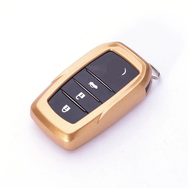 

Key case for car For Toyota Camry Coralla Crown RAV4 Highlander 2015 3 Buttons paint key cover keychain keyring new key cover
