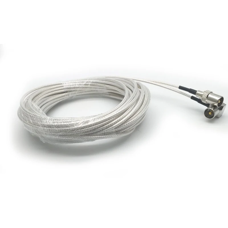 LIXF RG316 SMA кабель высокотемпературный коаксиальный кабель, SMA штекер SMA правый угол штекер, 1 м