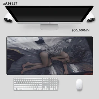 

MRGBES Mouse Pad Large Sexy Girl Picture Pads Anti-slip Rubber Material Waterproof PC Computer Desk Mat for DOTA LOL Gamer