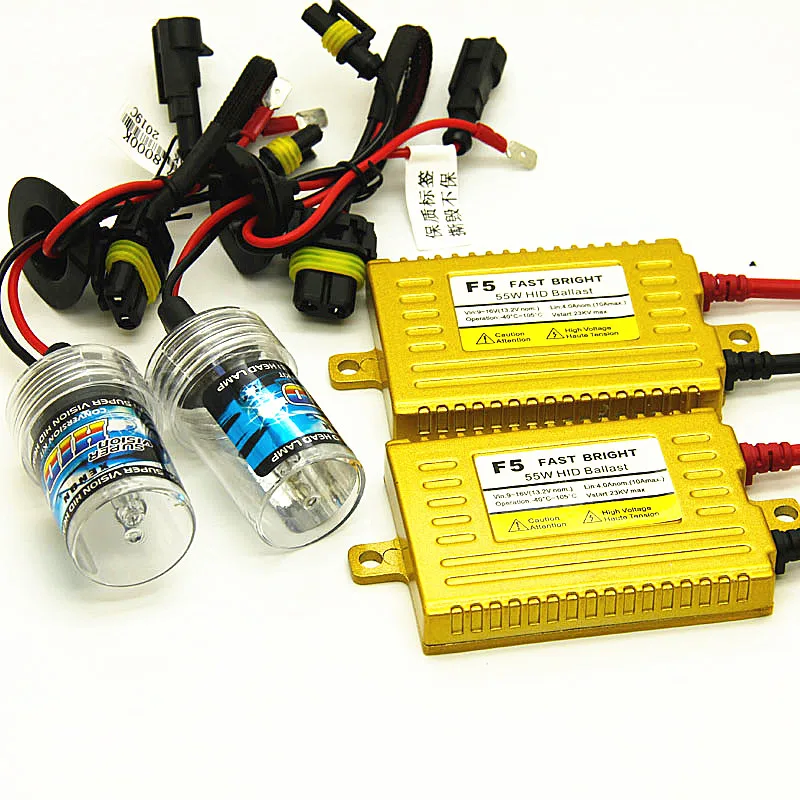 Ac 12 55w Hid Xenon Light Kit H1 H3 H7 H4 H11 9005 9006 Hb3 Hb4 H4 High