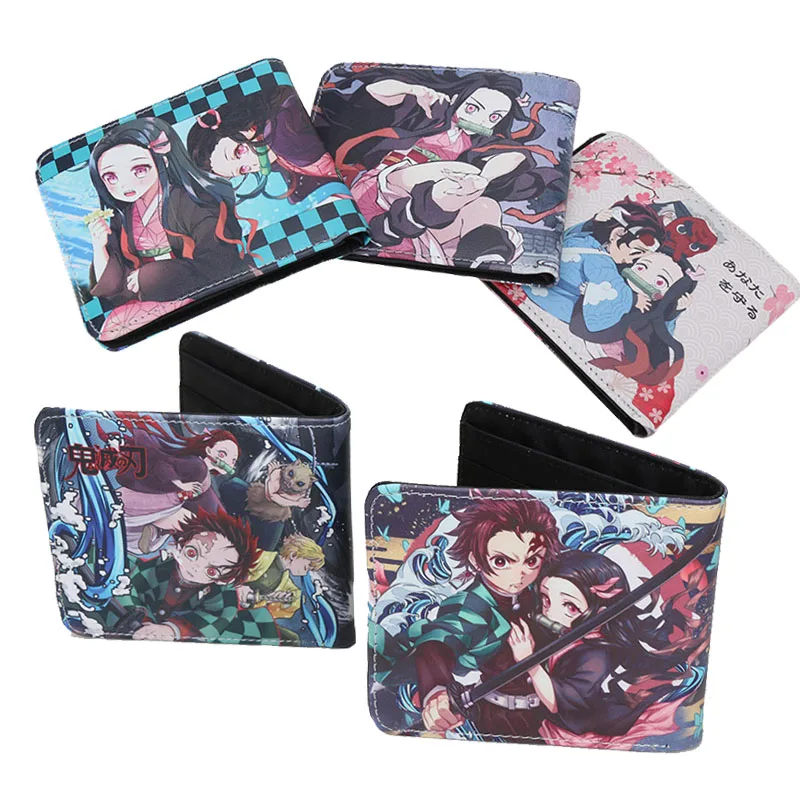8 видов стилей демон Убийца Бумажник Kimetsu без Yaiba Tanjirou Nezuko камадо искусственной