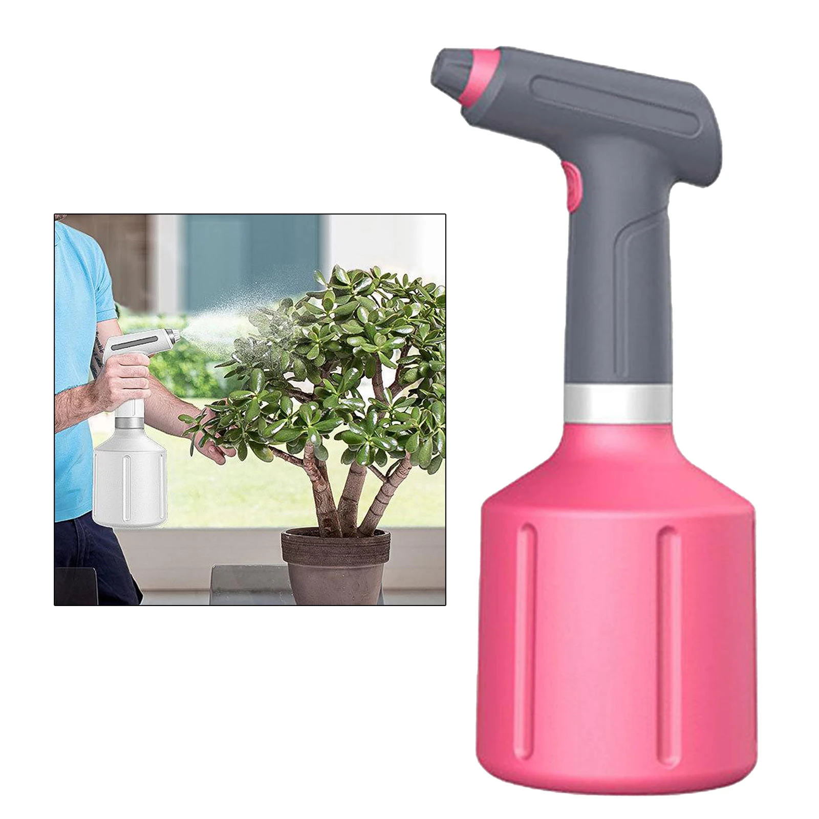 Electric Plant Mister Spray Bottle, Electric Watering Can with Adjustable Spout,