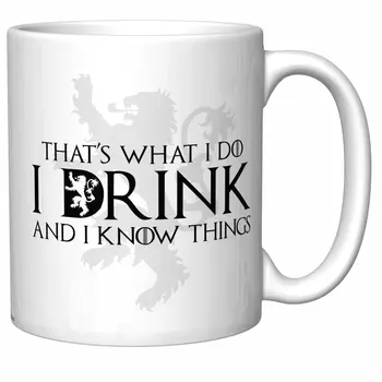 

I Drink and I Know Things Mugs Coffee Ceramic Tea Cup