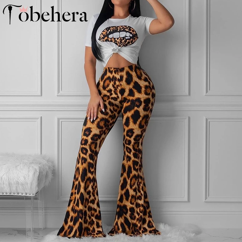 

Glamaker Two-piece suit sexy jumpsuit Women leopard print long jumpsuit romper Female winter vintage flared trousers streetwear