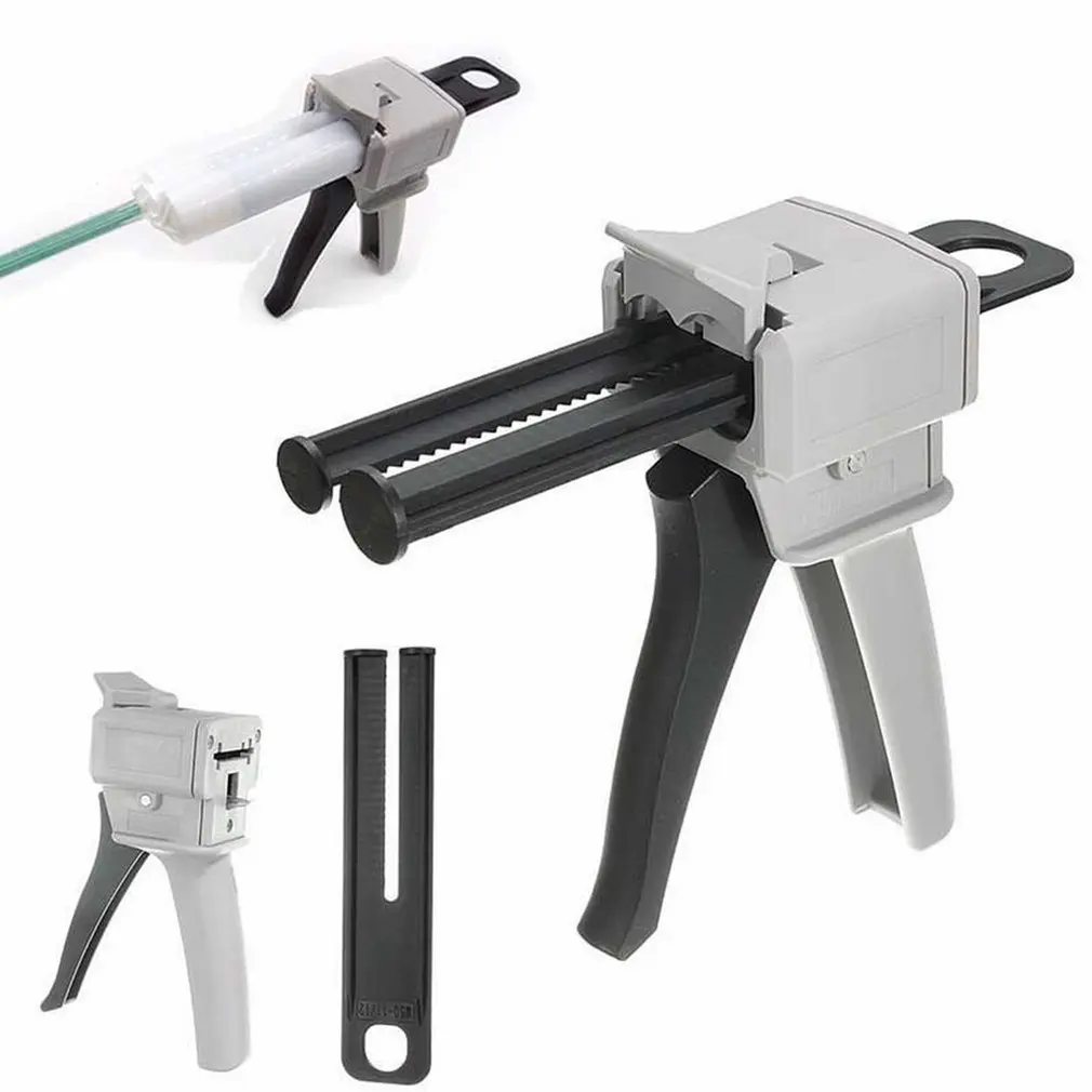 50ml Ab Epoxy Glue Gun Adhensive Mix 1:1 2:1 Manual Dispense Hand Tool Labeling Adhesive For Silica Gel Glues | Инструменты