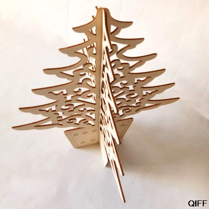Прямая поставка и торговля креативные DIY 3D деревянные украшения для рождественской елки орнамент для рождественских елок настольный стол. 31