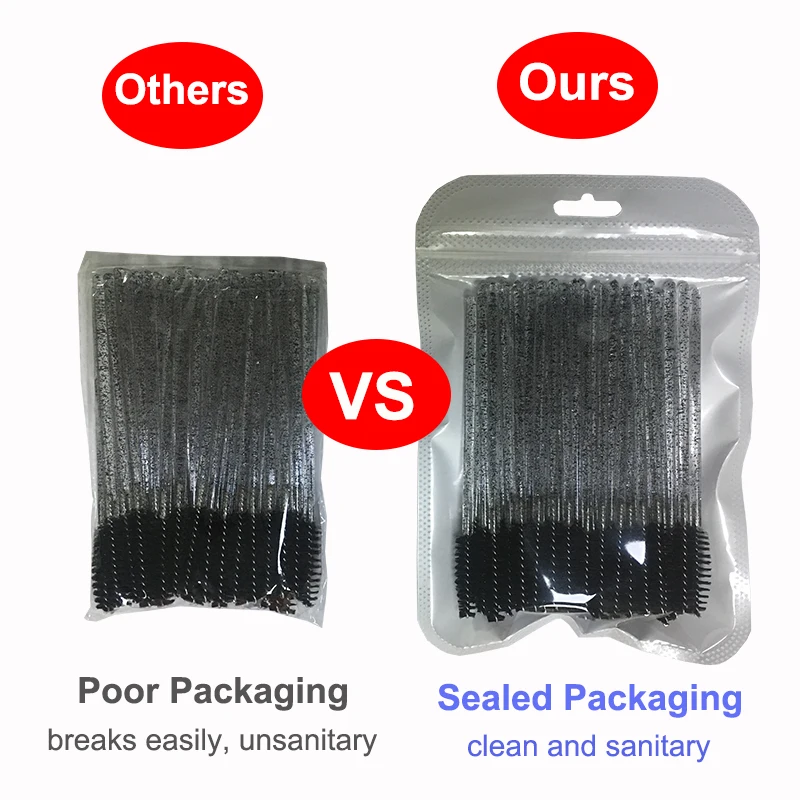 50 шт. одноразовая тушь для ресниц Для Татуировок|Аппликатор теней век| |