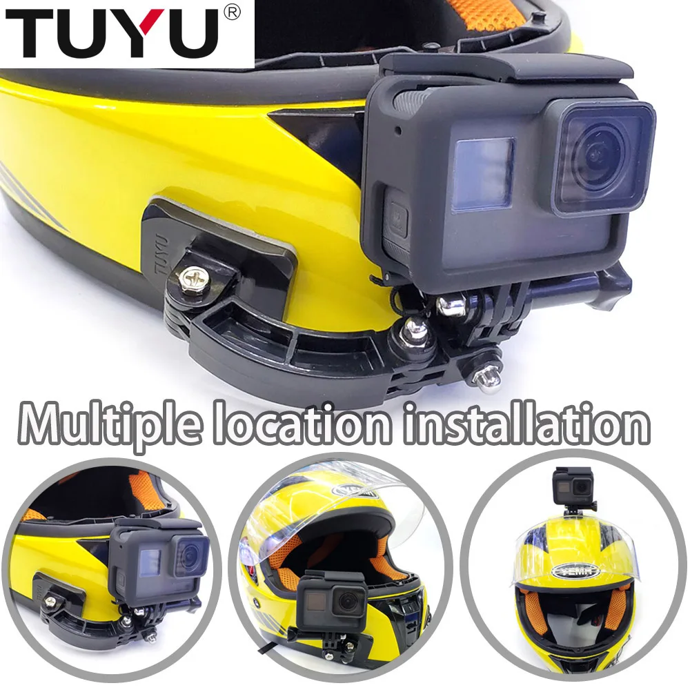 TUYU для Gopro Hero 9 8 7 6 5 мотоциклетный шлем передний подбородок фиксированный
