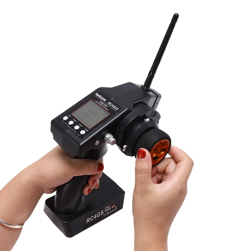 RadioLink RC4GS 2,4G 4CH 400M Автомобильный контроллер передатчик+ R6Fg гироскоп внутри приемника для RC автомобиля лодки