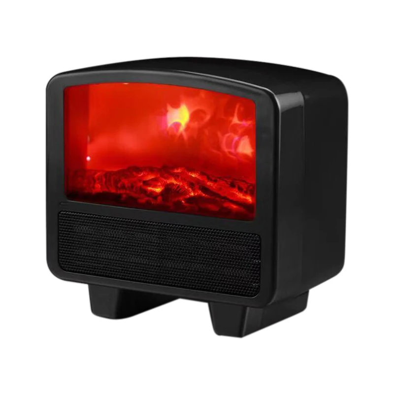 

Mini Electric Flame Heater Air Warmer PTC Ceramic Heating Stove Radiator Household Handy Fan for Home Office