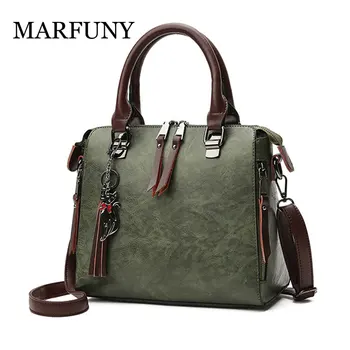 

Vintage PU Leather Ladies HandBags Women Messenger Bags Totes Tassel Designer Crossbody Shoulder Bag Boston Hand Bags Hot Sale