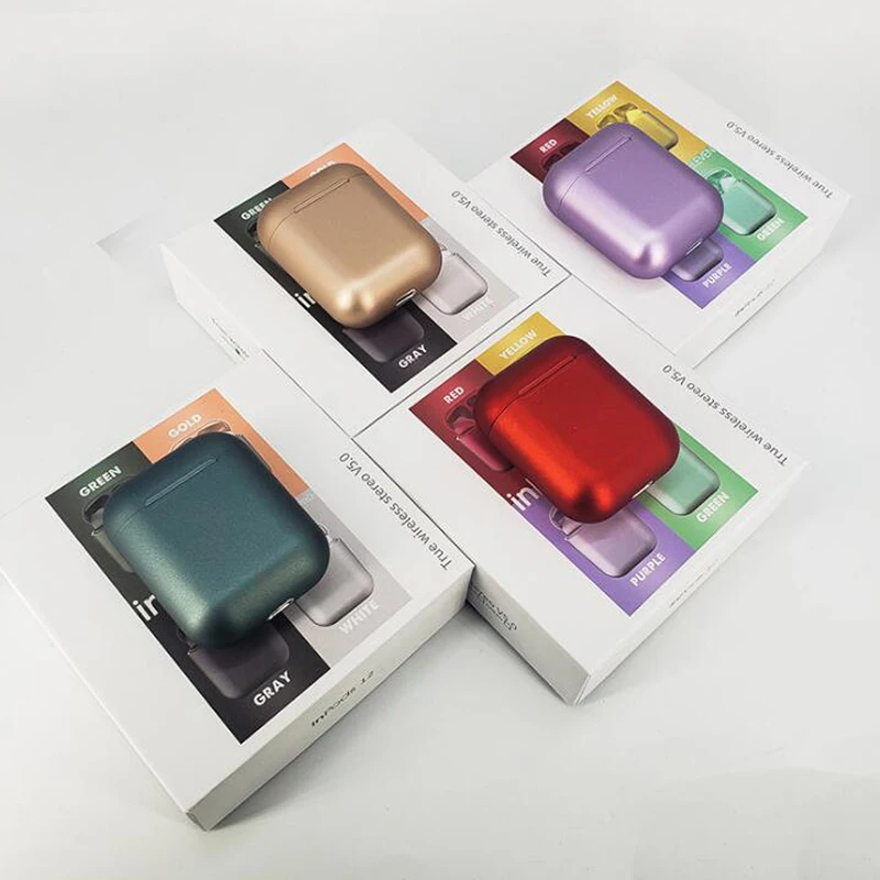 Inpods 12 Macaron ELEVEN наушники Bluetooth 5,0 беспроводная гарнитура сенсорное управление наушники 16 цветов всплывающее окно I12