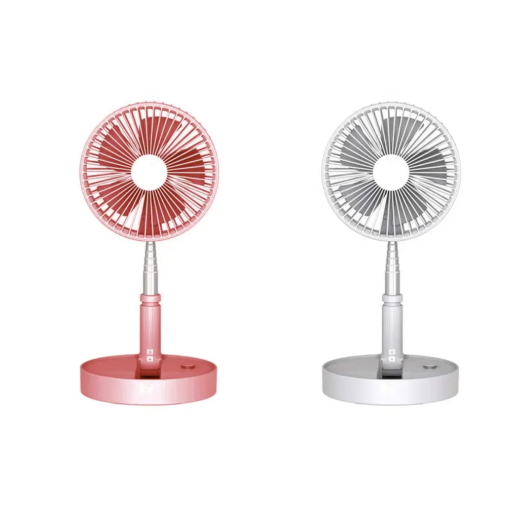 

Folding Remote Control Floor Fan Plastic Desktop Telescopic Storage Portable Super Sound-Off Drop Temperature Natural Wind