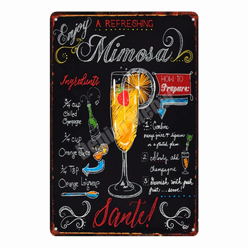 Тики Бар открытое летнее пиво Ретро металлические жестяные знаки Mojito мартини Куба LIBRE Коктейльная табличка для бара бар художественные наклейки Настенный декор N082 - Цвет: 5
