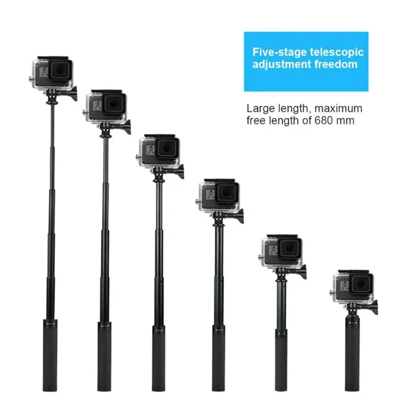 5 Секций Портативный Ручной селфи палка штатив монопод для Gopro DJI OSMO