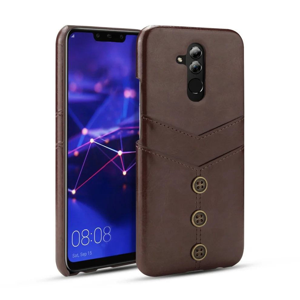 Винтажный чехол из искусственной кожи Waxy для huawei mate 20 Pro, чехол с держателем для карт для huawei mate 20, чехол для телефона huawei mate 20 Lite