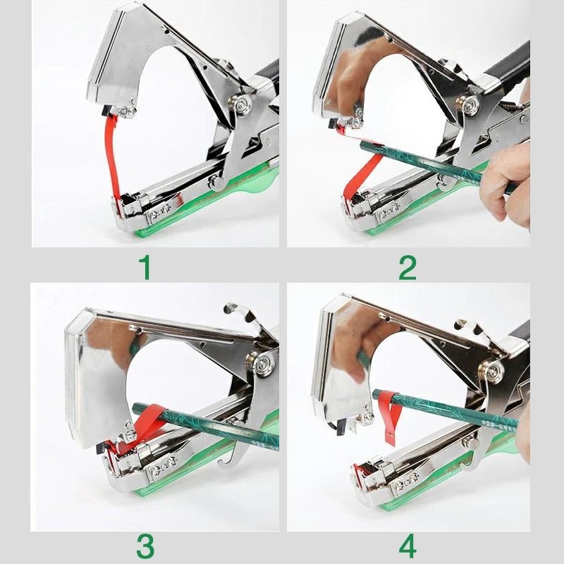 A1 Tying Machine Plant Garden Plant Tapetool Tapener +10 Rolls Tape Set for Vegetable Grape Tomato Cucumber Flower