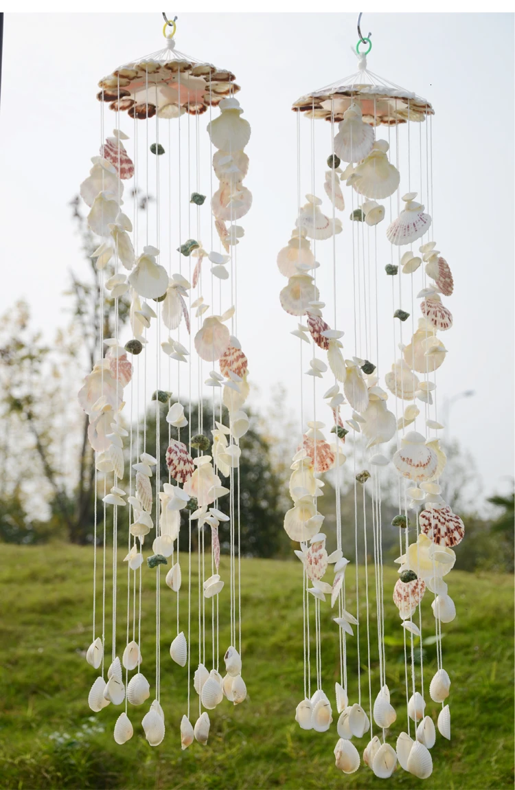 Japanese Handmade Shell Wind Chimes Boys and Girls Holiday Gift Bedroom Balcony Decorations Pendant Door Decoration