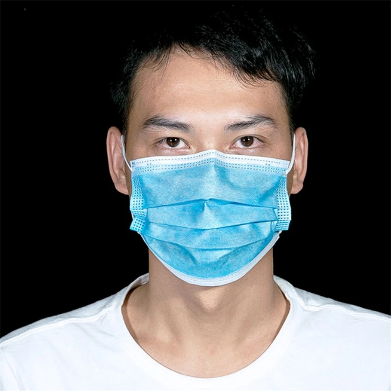 

10 disposable masks anti-fog anti-dust haze n95 melt-blown cloth filter breathable three-layer non-woven daily protective mask