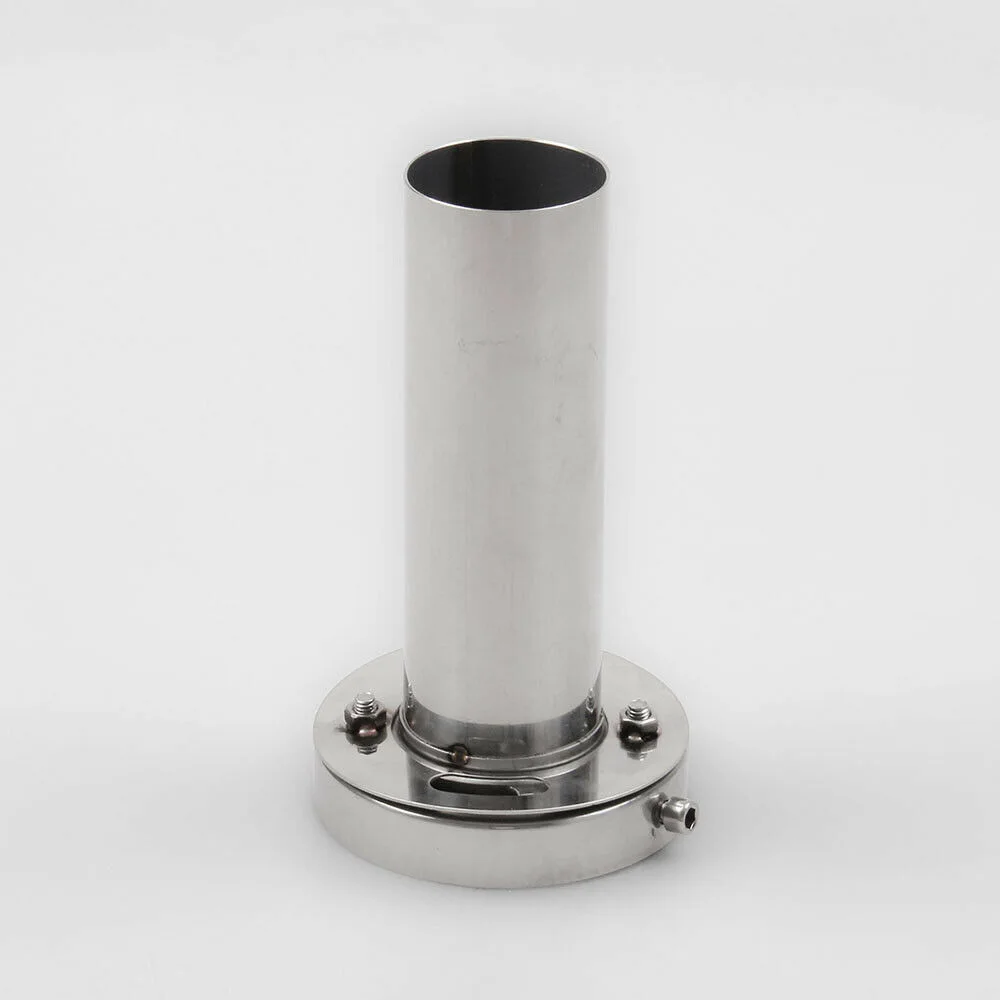 

1Pcs Car Silver Stainless Steel Adjustable Rear Exhaust Pipe Mufflers Accessory