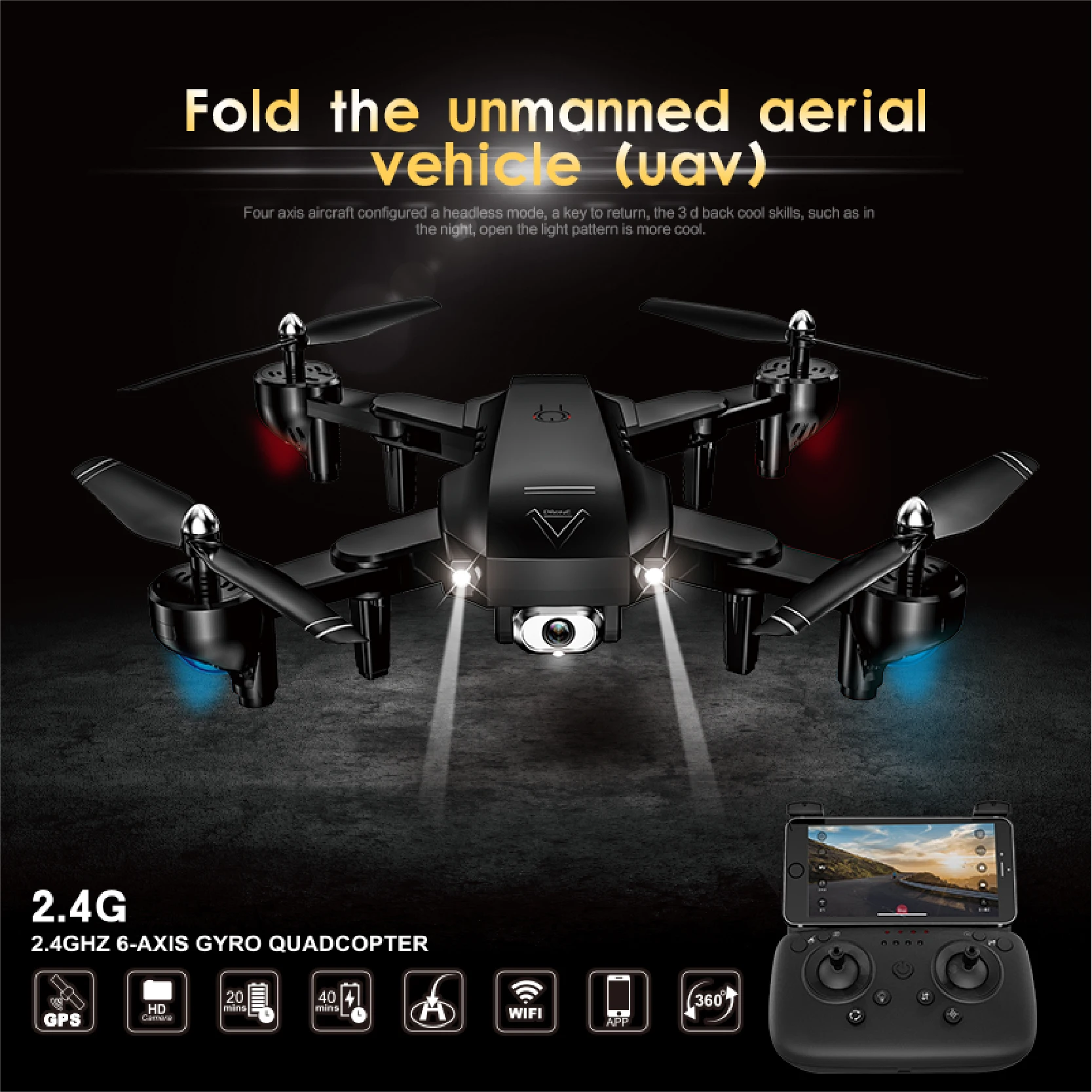 FN Drone 807 Квадрокоптер Wi Fi аэрофотосъемка Дрон оптический поток позиционирование
